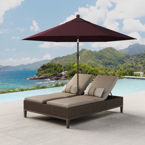 Agio Mckenzy Double Chaise Lounge With, Double Chaise Lounge Chair Cover