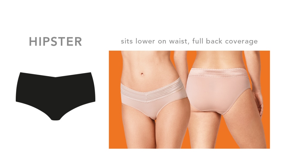 Warners® Blissful Benefits Dig-Free Comfort Waist with Lace Cotton Hipster  3-Pack RU2263W 