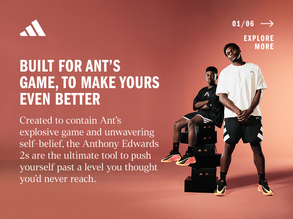 adidas Anthony Edwards 2 'Core Black' Basketball Shoes | Dick's