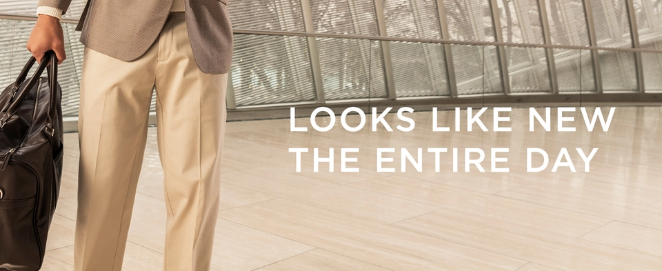 Haggar Men's Premium No Iron Khaki Classic Fit Flat Front Casual Pant