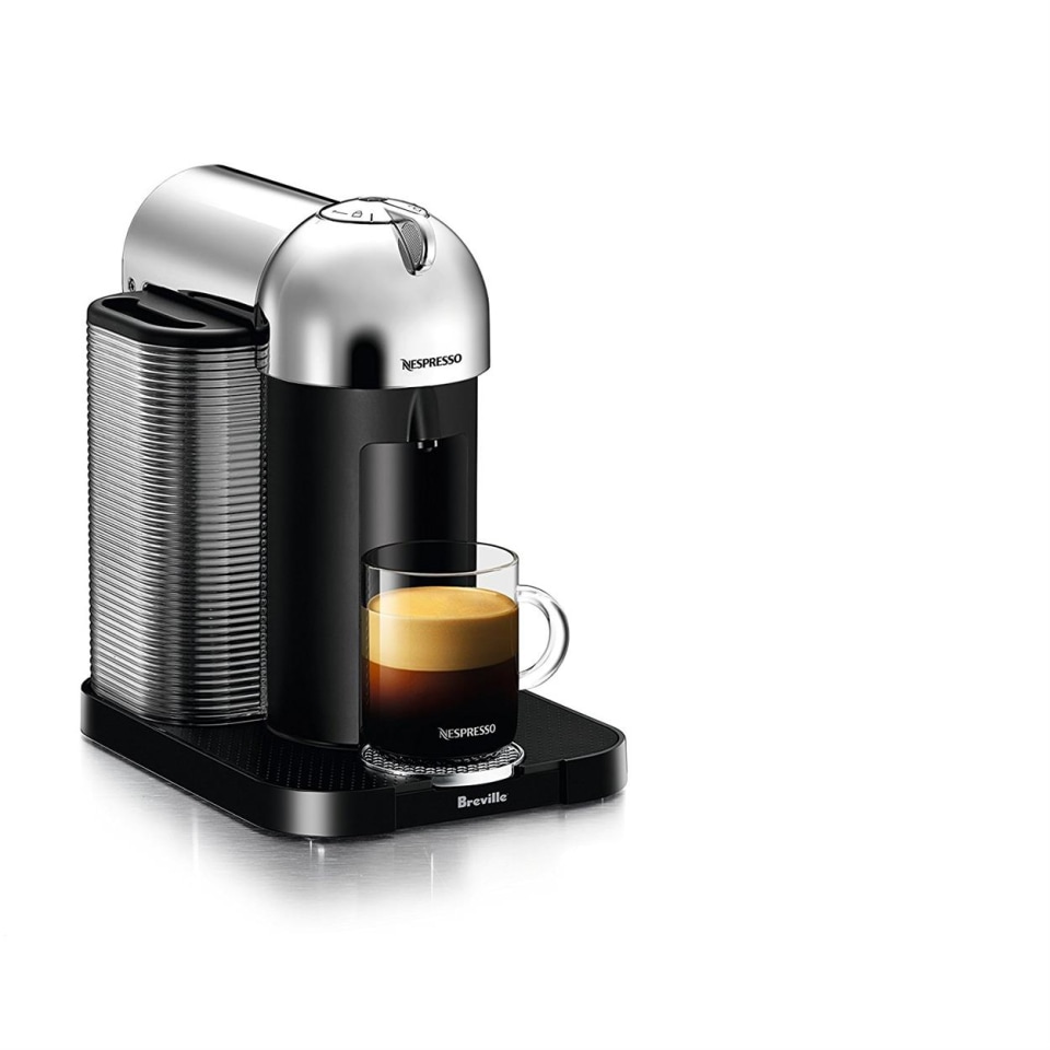  Nespresso Vertuo Coffee and Espresso Machine by Breville, 5 Cups,  Chrome: Home & Kitchen