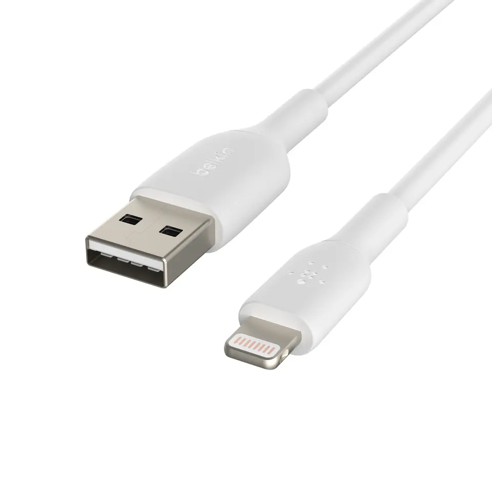 Belkin CAA001BT3MWH Lightning to USB Data Transfer Cable 9.84' White