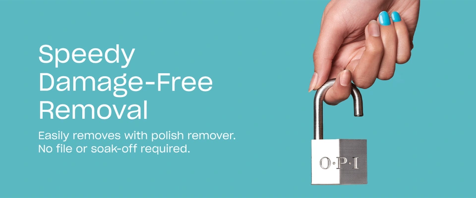 OPI Infinite Shine easy removal with nail polish remover
