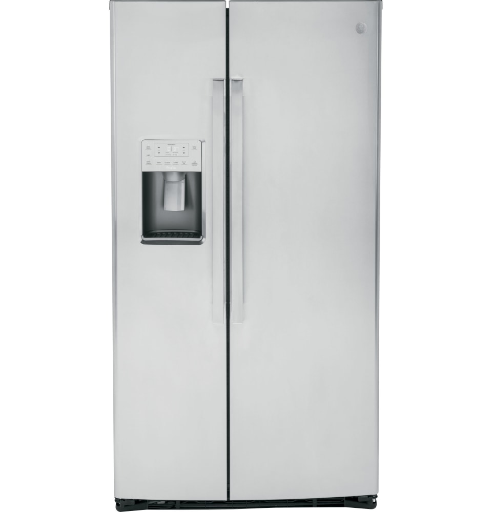 GE Profile™ 21.9 Cu. Ft. Counter-Depth Stainless Steel Side-By-Side  Refrigerator