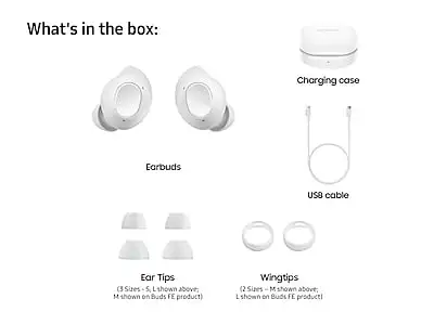 Samsung Galaxy Buds FE in White Samsung Galaxy Buds FE in White