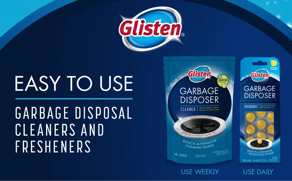 Product images for Glisten Garbage Disposal Cleaner with text Easy to Use
