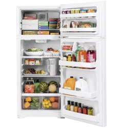 GE 28 in. 17.5 cu. ft. Top Freezer Refrigerator - Black GE 28 in. 17.5 cu. ft. Top Freezer Refrigerator - Black