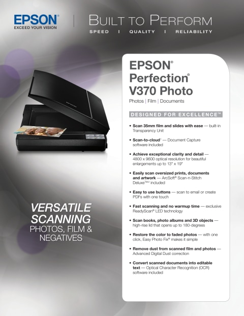 Epson perfection v370 photo программа для сканирования