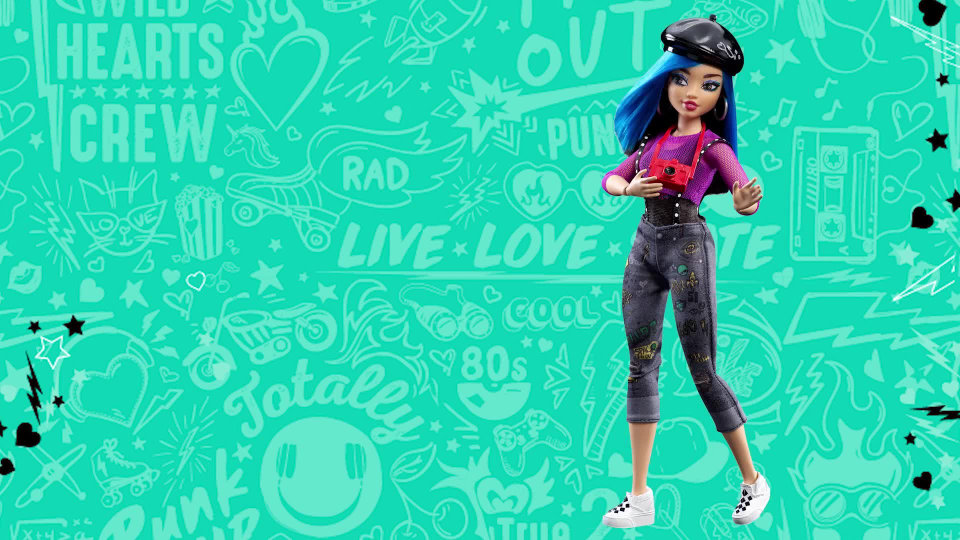 thumbnail video image 2 of Wild Hearts Crew Kenna Roswell Doll with Style Accessories Doll Playset, 2 Pieces Included, 2 of 10