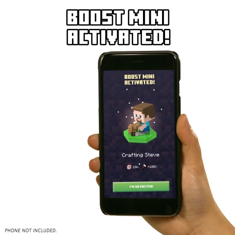 Minecraft Earth Boost Mini Figure, Nfc Chip Enabled For Earth