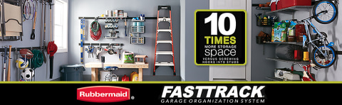 FastTrack® Rail Garage Vertical Ball Rack