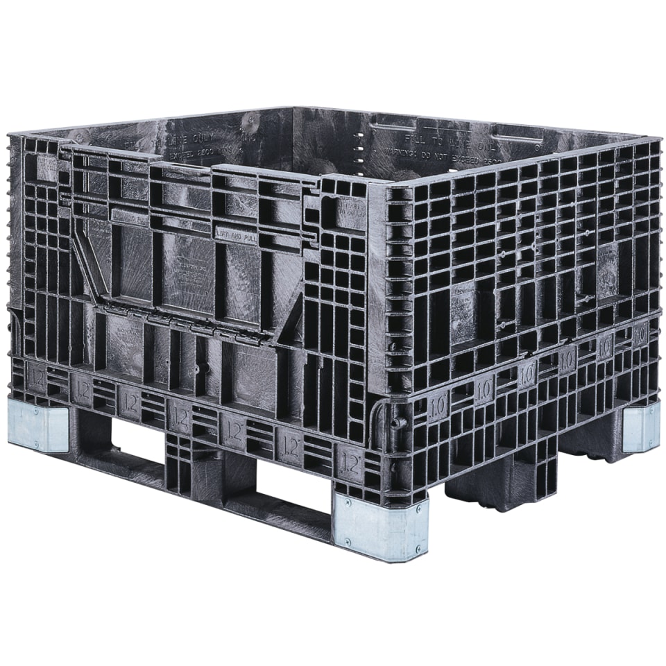 Bulk Storage Container: 33-1/4 x 48 x 27-3/4, 960 Lb, High Density  Polyethylene, Salt Storage Box