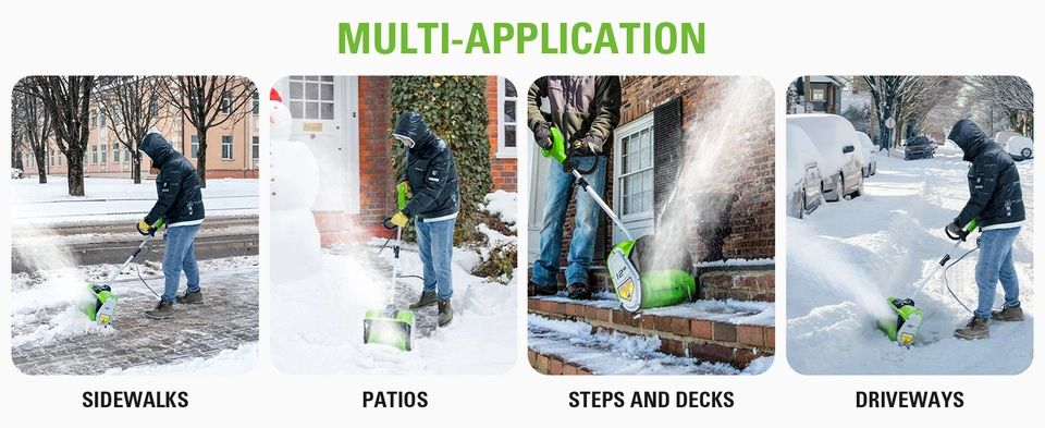 Greenworks 8 A 12-in Corded Electric Push Snow Shovel 2600802 | RONA