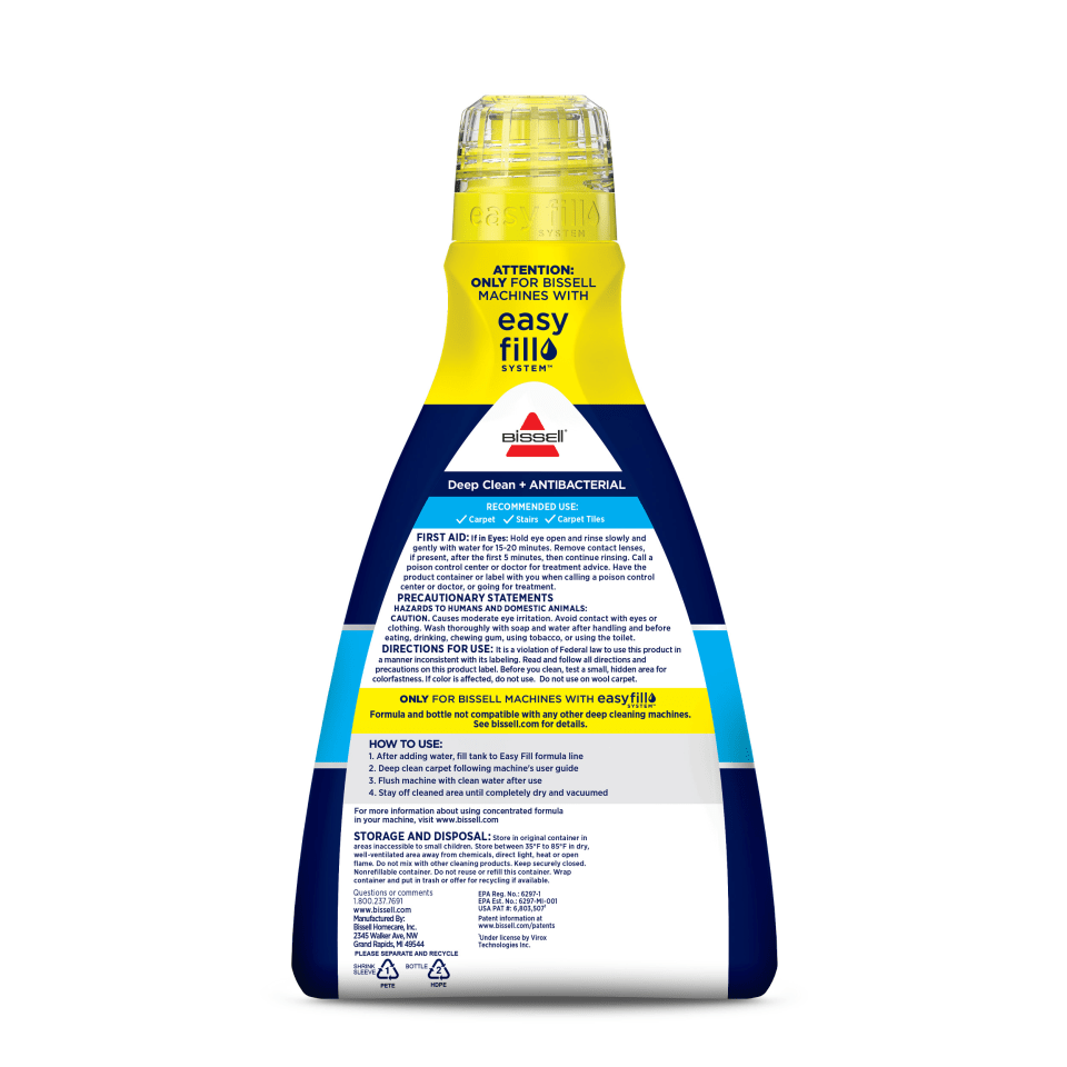 Bissell Deep Clean + Antibacterial Upright Carpet Cleaning Formula