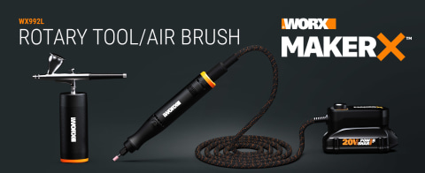 WORX 20V MakerX Air Brush in the Air Paint Sprayers department at
