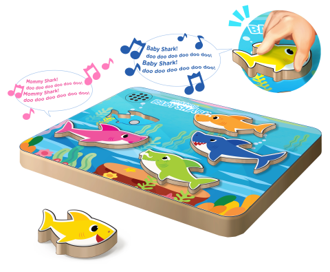 Baby shark wooden puzzle walmart hotsell