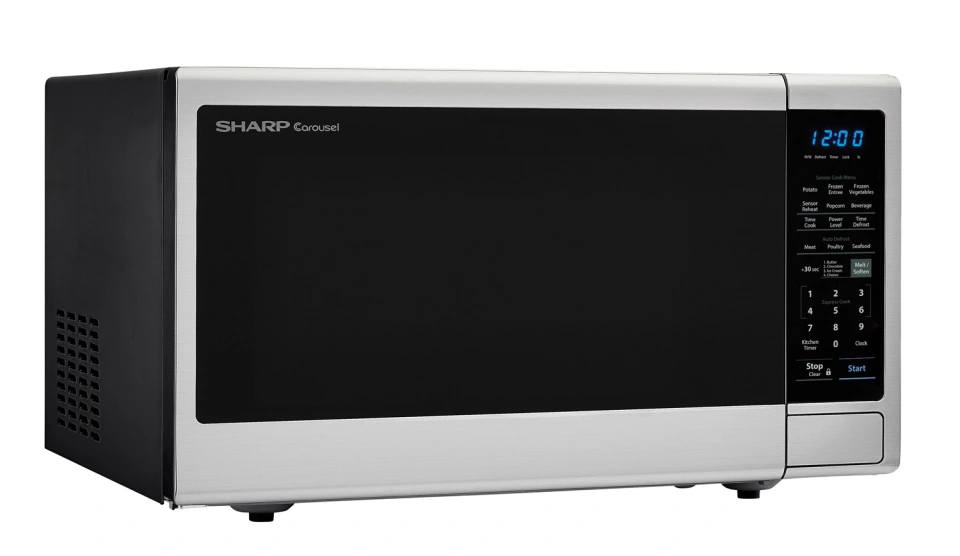 1.8 Cu Ft Stainless Steel Microwave, Black Mirror Door