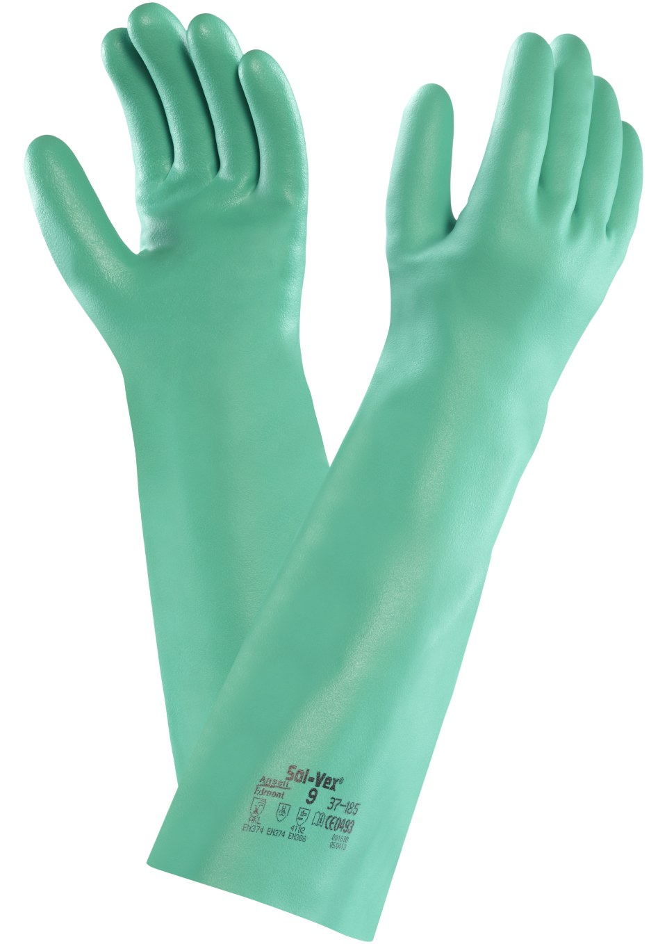 ANSELL 04-002 Chemical Resistant Gloves Glove Materials PVC 1 PR Size 8 