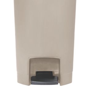 Rubbermaid 1883611 Slim Jim Resin Black Front Step-On Rectangular Trash Can  - 52 Qt. / 13 Gallon