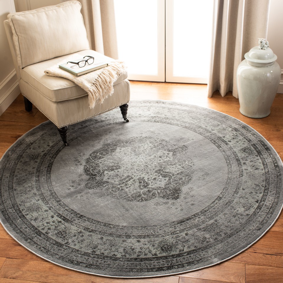 Safavieh Valencia Colom 2 x 12 Gray/Multi Indoor Distressed/Overdyed Vintage Runner Safavieh Valencia Colom 2 x 12 Gray/Multi Indoor Distressed/Overdyed Vintage Runner