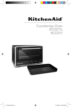 KitchenAid KCO211BM Digital Countertop Toaster Oven, Black Matte