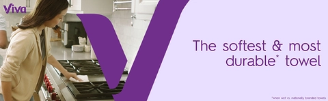 These Viva Paper Towels are the softest and most durable towel when wet vs. nationally branded towels