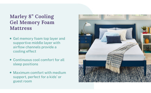 Marley 8 Cooling Gel Memory Foam Mattress – SleepInnovations