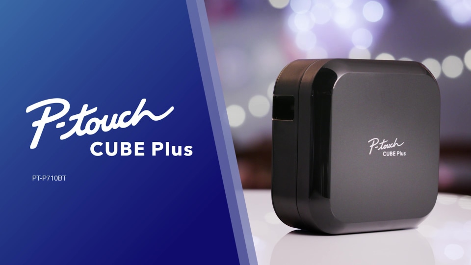 thumbnail video image 2 of Brother P-touch CUBE Plus PT-P710BT Versatile Label Maker with Bluetooth® Wireless Technology, 2 of 9