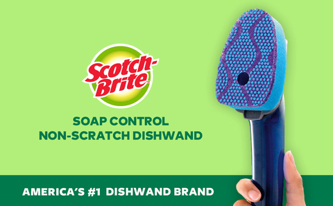  Scotch-Brite Advanced Soap Control Dishwand Brush Refill, 3  Pack : Health & Household