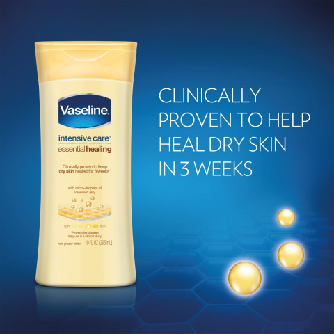 vaseline essential healing on face