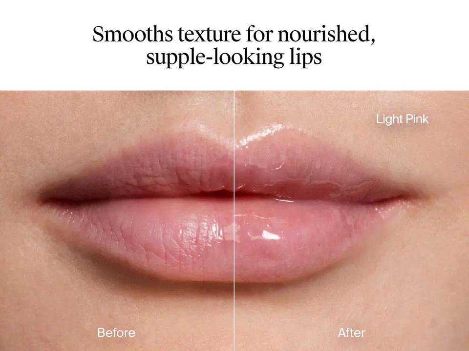 Smooths texture for nourished, supple-looking lips