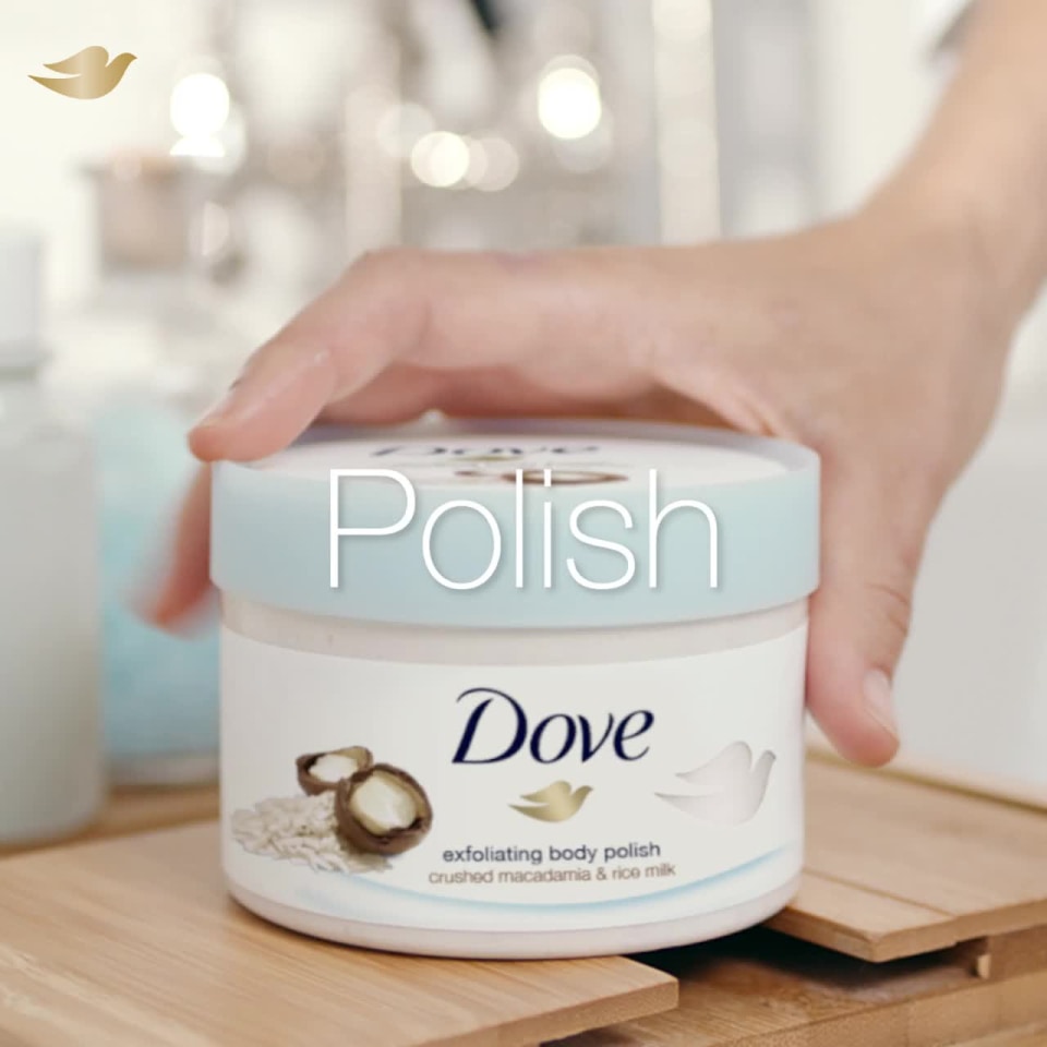 Dove Exfoliating Body Polish Scrub Pomegranate & Shea Butter 10.5 oz