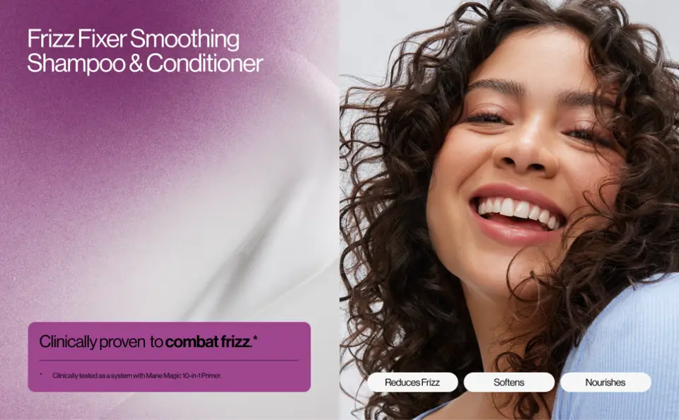 Frizz Fixer Shampoo and Conditioner is clinically proven