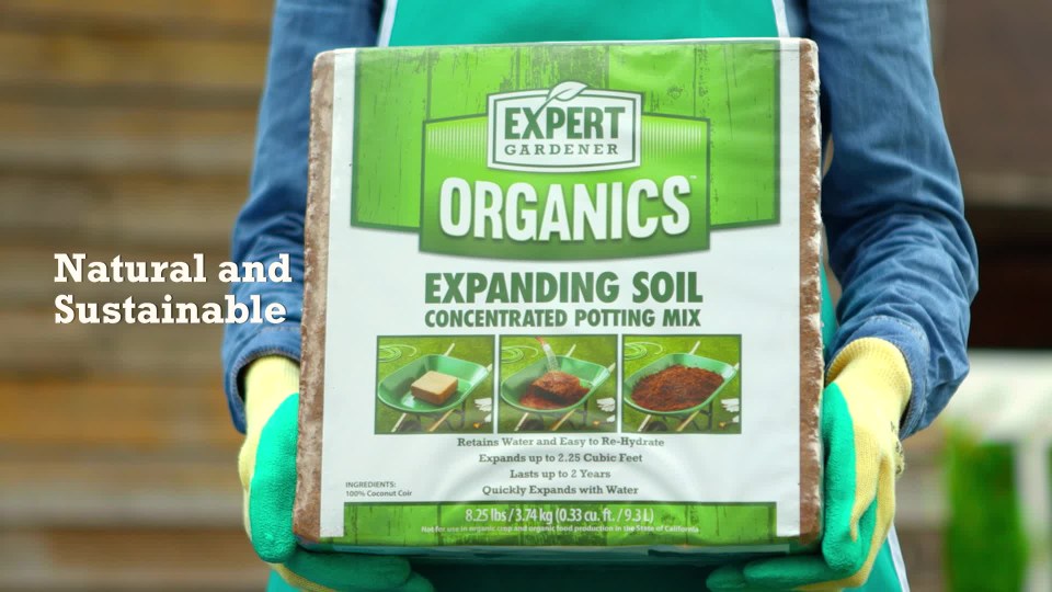 Expert Gardener Organics 2.25 Cu Ft Expanding Soil Concentrated Potting