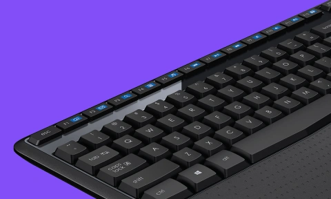 Logitech MK345 Wireless Keyboard & Mouse, Black (920-006481) | Staples