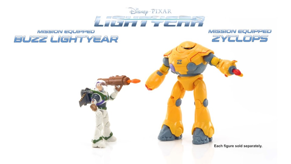 Disney and Pixar Lightyear Battle Equipped Zyclops Robot Figure 4 Years