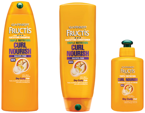 Garnier Fructis Triple Nutrition Curl Nourish Shampoo, 13 Fl Oz 