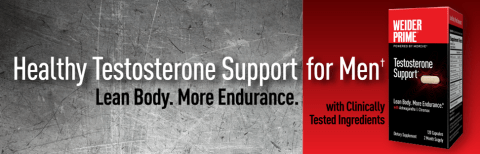 Healthy Testosterone Support for Men† Lean body, more endurance/ With Clinically Tested Ingredients