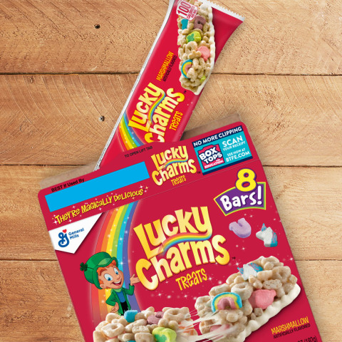 Lucky Charms, Marshmallow Clusters Breakfast Cereal, 12x11.2Oz