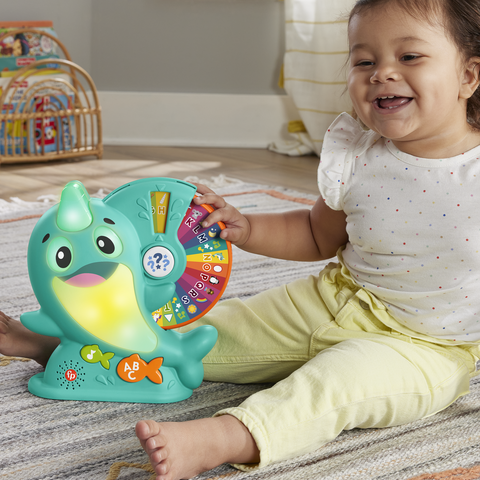 Fisher-Price Linkimals Learning Narwhal Musical Toy