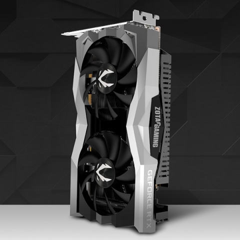 Zotac Gaming GeForce RTX 2060 Twin Fan Graphics Card, Silver 