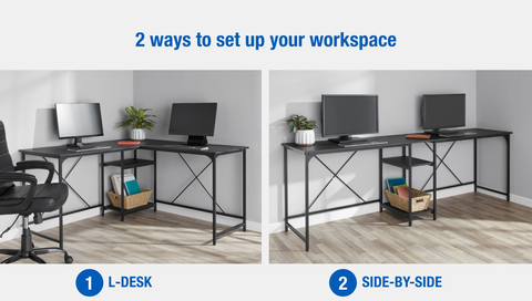 2 ways to set up desk