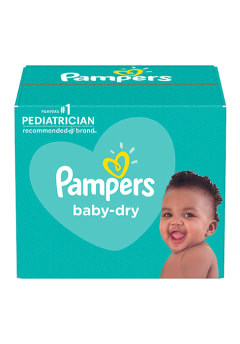 Pampers Baby-Dry Size 5, Pack of 4 x 23 Nappies Total 92 Nappies