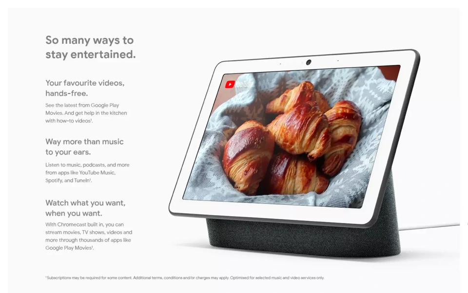 Google Nest Hub Max Smart Display with Google Assistant - Charcoal