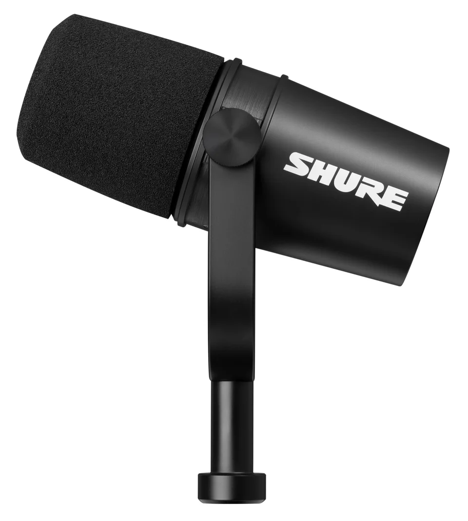 Shure MV7X XLR Dynamic Microphone - Black; Cardioid Polar Pattern