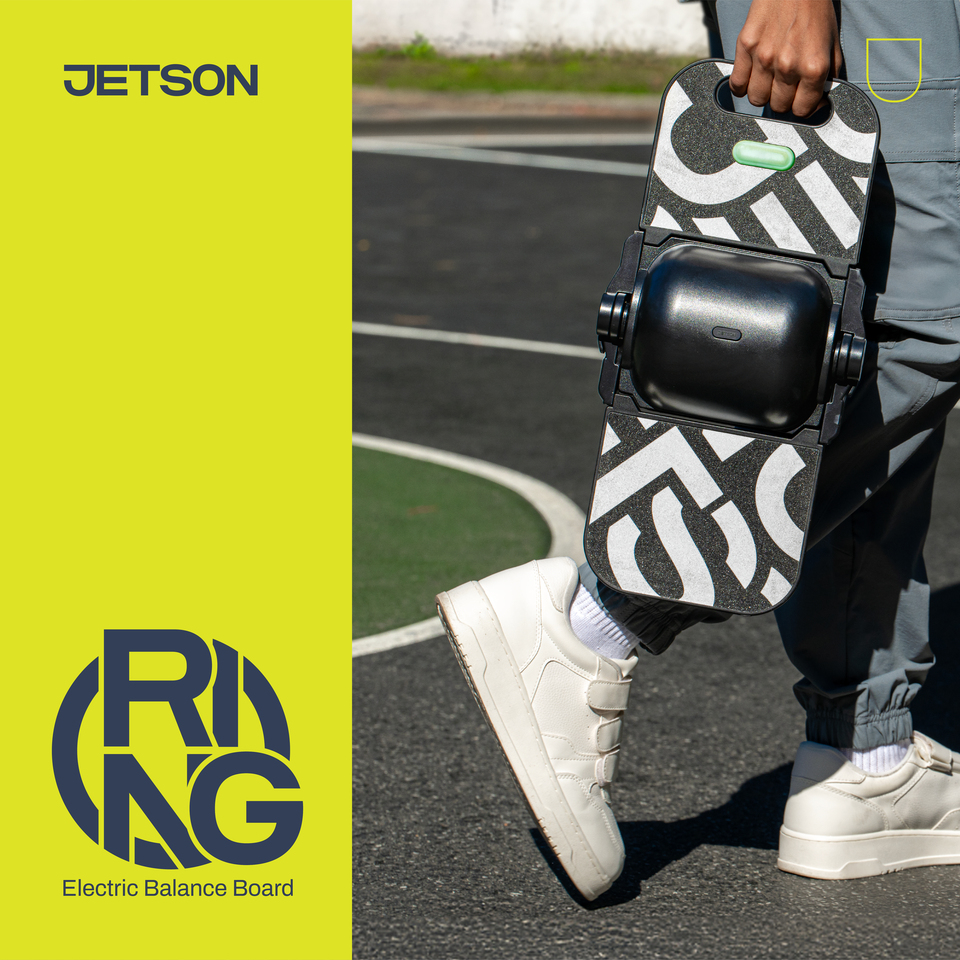 Jetson Ring Electric Balance Board, Black, Teens and Ages 12+