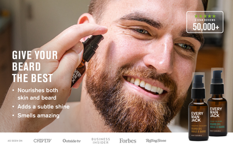 Give your beard the best: Nourishes skin and beard, adds shine, smells amazing. 50,000+ 5-star reviews.
