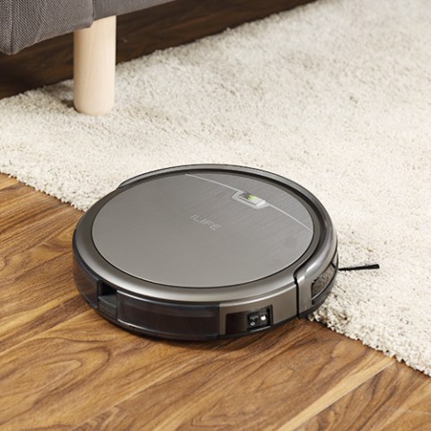 ILIFE A4s-W Robotic Home Vacuum Cleaner, 450ml Dustbin, 120