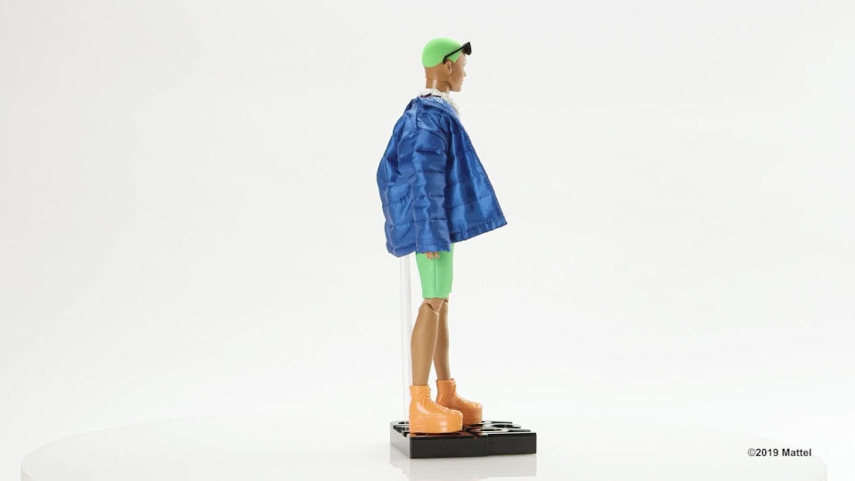 thumbnail video image 2 of Barbie Bmr1959 Doll - Neon Overalls & Puffer Jacket, 2 of 7