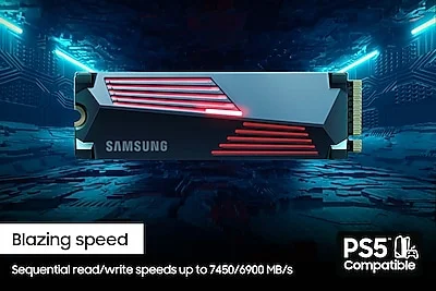 SAMSUNG SSD 990 PRO + Heatsink 1TB, PCIe 4.0, Compatible SAMSUNG SSD 990 PRO + Heatsink 1TB, PCIe 4.0, Compatible
